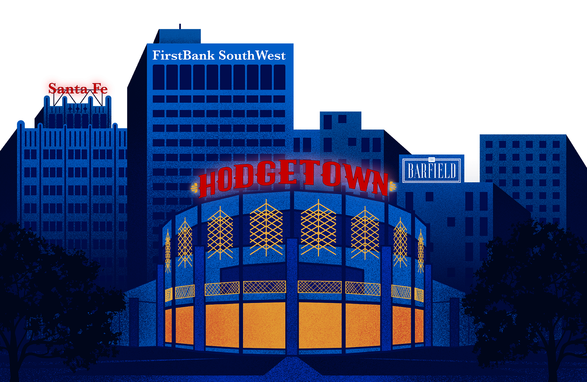 Downtown Amarillo cityscape
